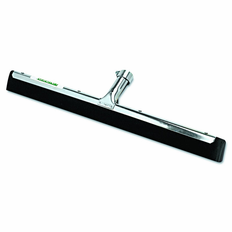 Unger MW450 Water Wand Standard Floor Squeegee, 18" Wide Blade, Black Rubber, Insert Socket