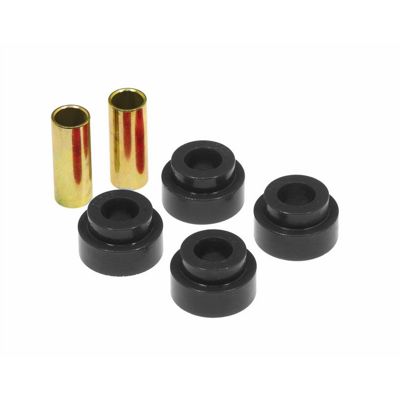 Prothane 19-919-BL Black Straight Shock Mount Bushing with Sleeve - 2 Piece