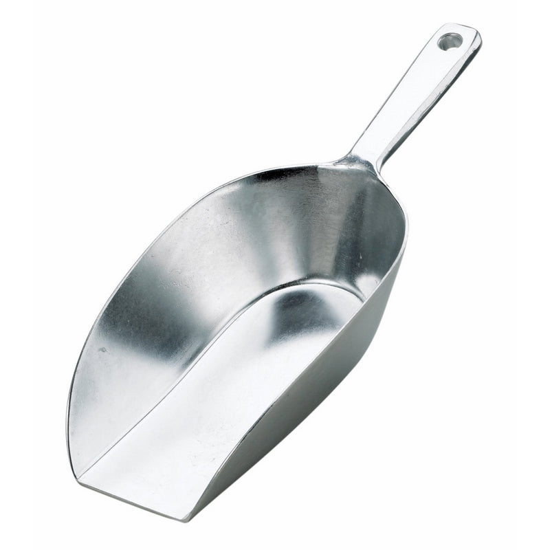 HIC Flat Bottom Multi-Purpose Food and Utility Scoop, Commercial-Grade Anodized Cast Aluminum, 10.5-Inches, 265-millimeters