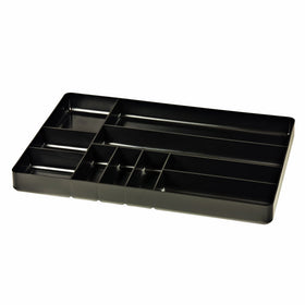 Ernst Manufacturing Organizer Tray, 10-Compartments, Black