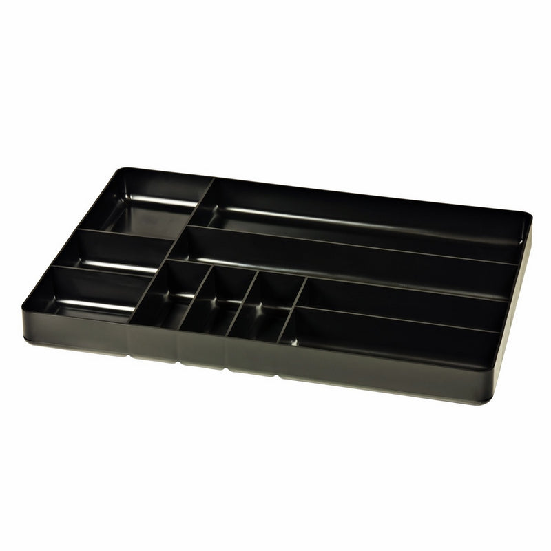 Ernst Manufacturing Organizer Tray, 10-Compartments, Black
