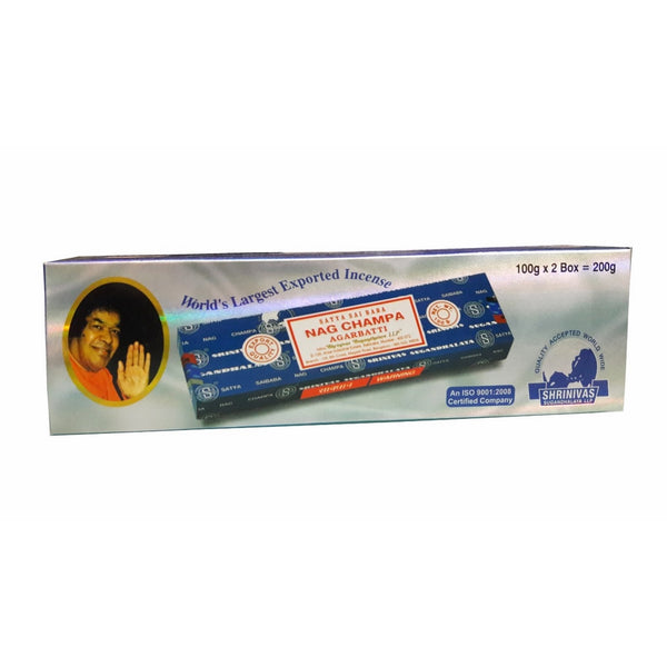 Satya Sai Baba Nag Champa Incense Sticks, 100-gram (Pack of 2)