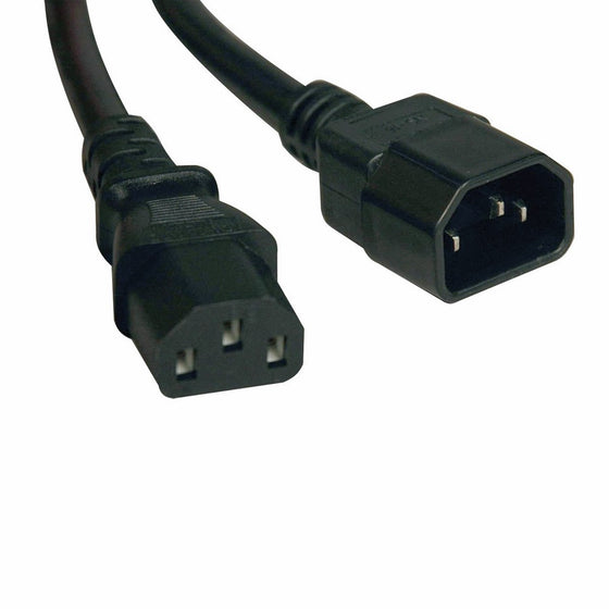 Tripp Lite Standard Computer Power Extension Cord 10A, 18AWG (IEC-320-C14 to IEC-320-C13) 2-ft.(P004-002)