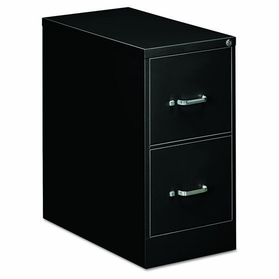 OIF Two Drawer Economy Vertical File Cabinet, 15-Inch Width by 26-1/2-Inch Depth by 29-Inch Height, Black