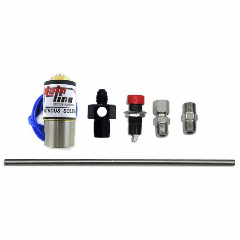 Nitrous Express ML15601 Nitrous Purge Valve Kit -06AN Manifold Adapter Fitting Push Button Activation Vent Tube Nitrous Purge Valve Kit