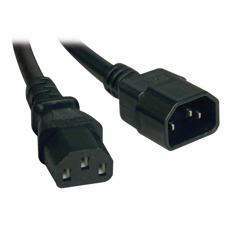 Tripp Lite Heavy-Duty Power Extension Cord 15A, 14AWG (IEC-320-C14 to IEC-320-C13) 18-in.(P005-18N)