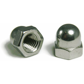 Cap Nuts 18-8 Stainless Steel - 1/4"-20 (7/16 Flats x 15/32 Height) Qty-100