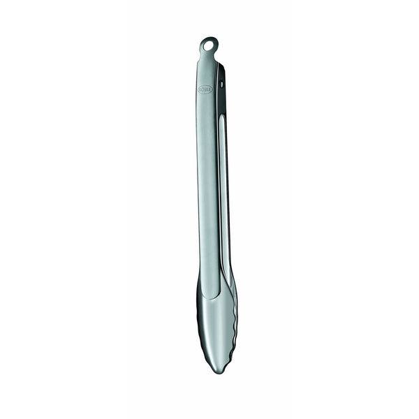 Rösle Stainless Steel 9-inch One-Handed Locking Tongs