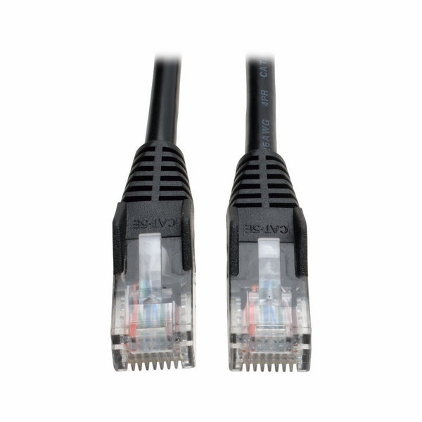 Tripp Lite Cat5e 350MHz Snagless Molded Patch Cable (RJ45 M/M) - Black, 15-ft.(N001-015-BK)