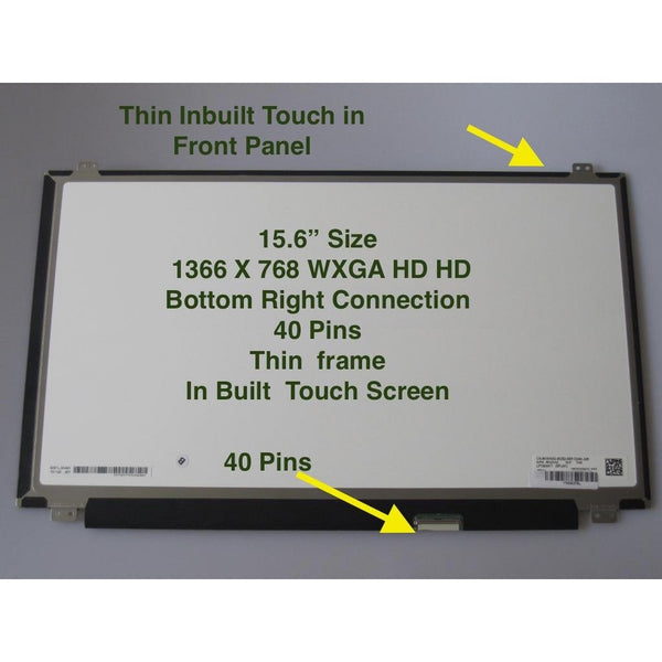 Dell Inspiron 15-5559 Replacement LAPTOP LCD Screen 15.6" WXGA HD LED DIODE (Substitute Replacement LCD Screen Only. Not a Laptop) (0JJ45K B156XTK01.0 TOUCH)