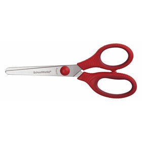 SchoolWorks 5 Inch Squishgrip Blunt-tip Kids Scissors, Assorted Colors (153520-1002)