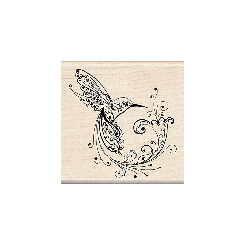 Inkadinkado Hummingbird Wood Stamp