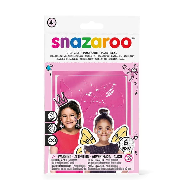 Snazaroo Face Paint Stencils - Girls Fantasy, Set of 6