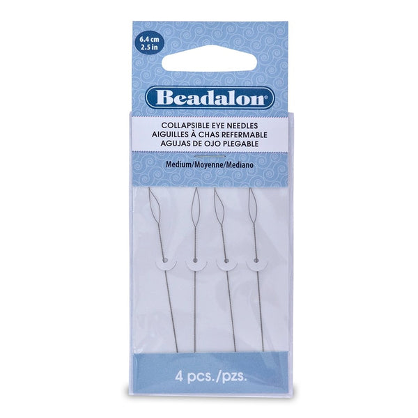 Beadalon Collapsible Eye Needles 2.5-InchMedium