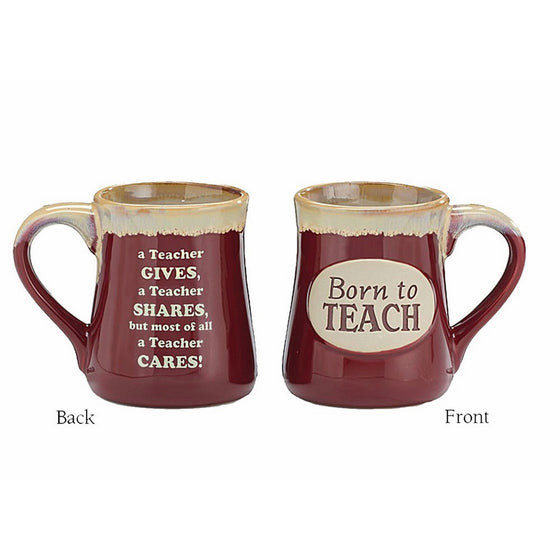 Porcelain Teachers Mug "Born To Teach"