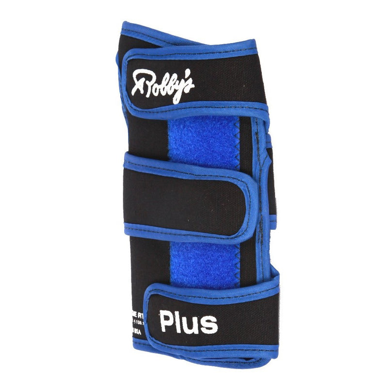 Robby's Coolmax Plus Right Wrist Support, Black/Blue, Large