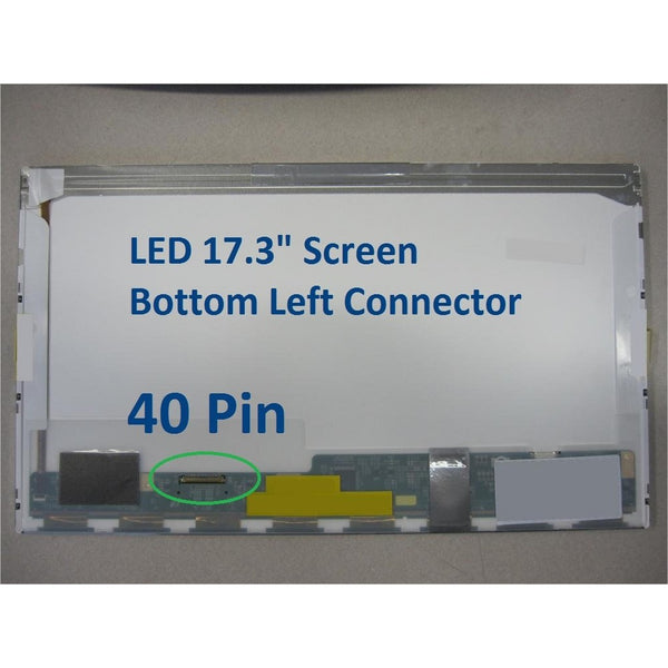 CHI MEI N173O6-L02 REV.C3 BOTTOM LEFT CONNECTOR LAPTOP LCD SCREEN 17.3" WXGA LED DIODE (SUBSTITUTE REPLACEMENT LCD SCREEN ONLY. NOT A LAPTOP )