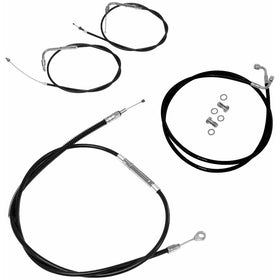 LA Choppers Black Cable/Brake Line Kit for 15"-17" Bars LA-8006KT-16B