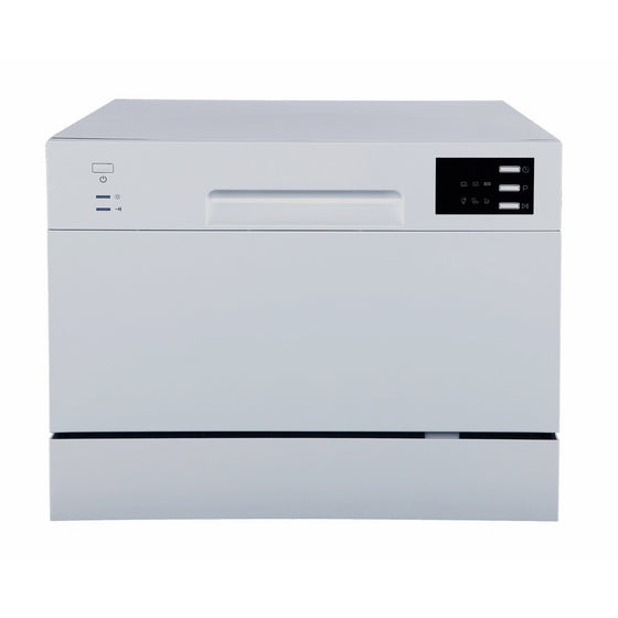 SPT SD-2225DS Countertop Dishwasher with Delay Start & LED, Silver, Silver
