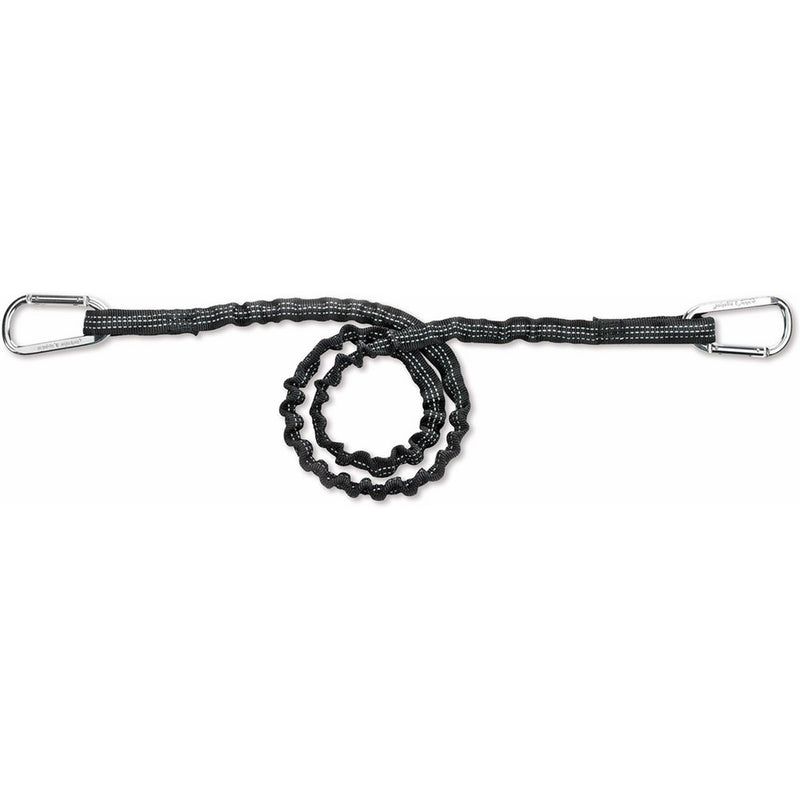 Squids 3110 Tool Lanyard with Dual Aluminum Carabiners, Standard Length, Black, 10 Pounds