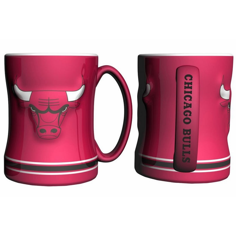 Chicago Bulls Coffee Mug - 14oz Sculpted Relief