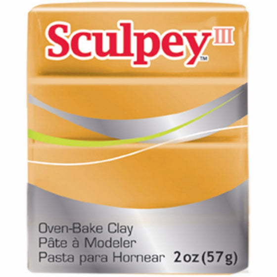 Sculpey III Polymer Clay 2 Ounces-Gold