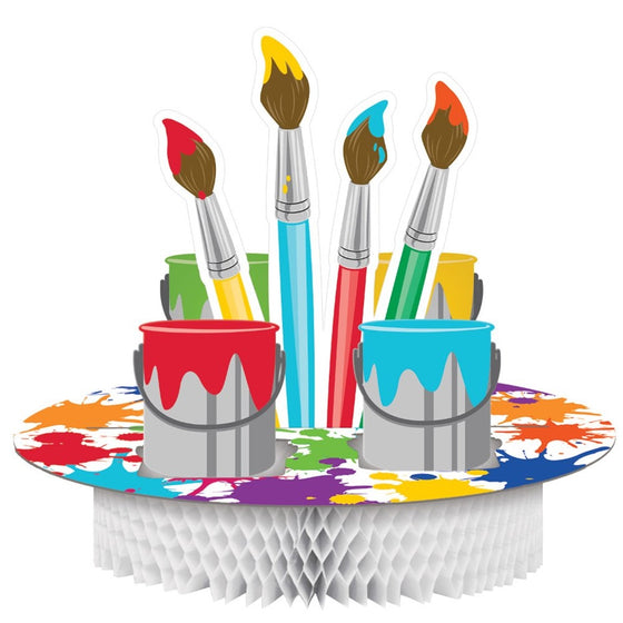 Creative Converting Art Party Centerpiece, Multicolor