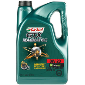 Castrol 03060 GTX MAGNATEC 0W-20 Full Synthetic Motor Oil, 5 Quart
