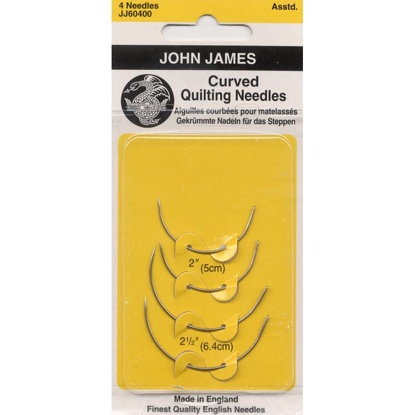 Colonial Needle JJ60400 Curved Quilting Hand Needles, 4-Pack