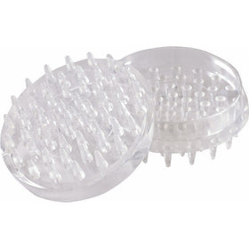 Shepherd Hardware 9082 1-7/8-Inch Spiked Furniture Cup, Clear Plastic, 4-Pack