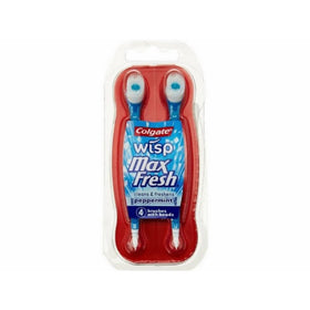 Colgate Wisp Mini-Brush with Peppermint Freshening Bead 4 Count.