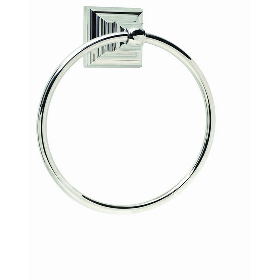 Amerock BH26511-PN Markham Collection Towel Ring, Polished Nickel