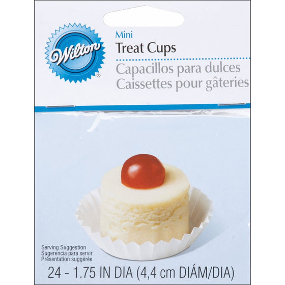 Round Treat Cups-White 24/Pkg 1.75"