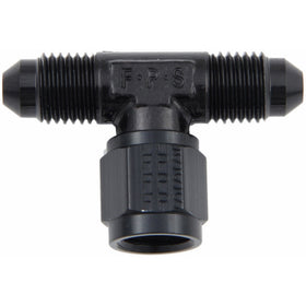 Fragola 498202-BL Black Size (-4) Tee with Female Swivel on Side