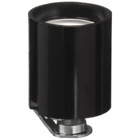 Leviton 3352-8 Medium Base, One-Piece, Keyless, Incandescent, Phenolic Lampholder, Black