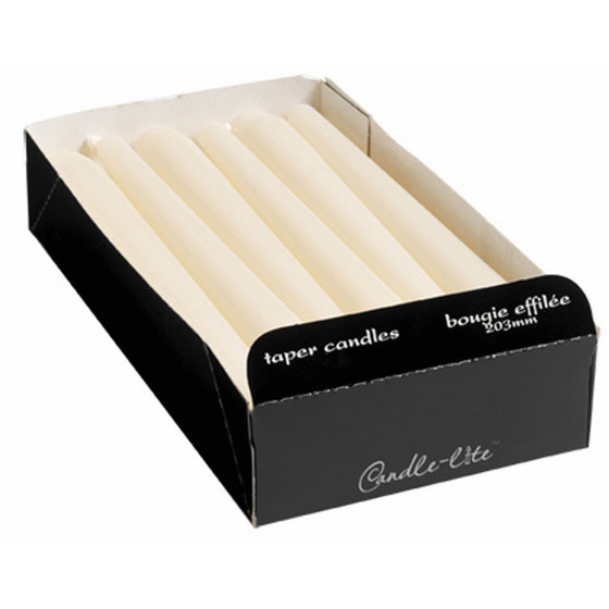 Candle-Lite 0212595 Essentials Taper Candle (Pack of 12)