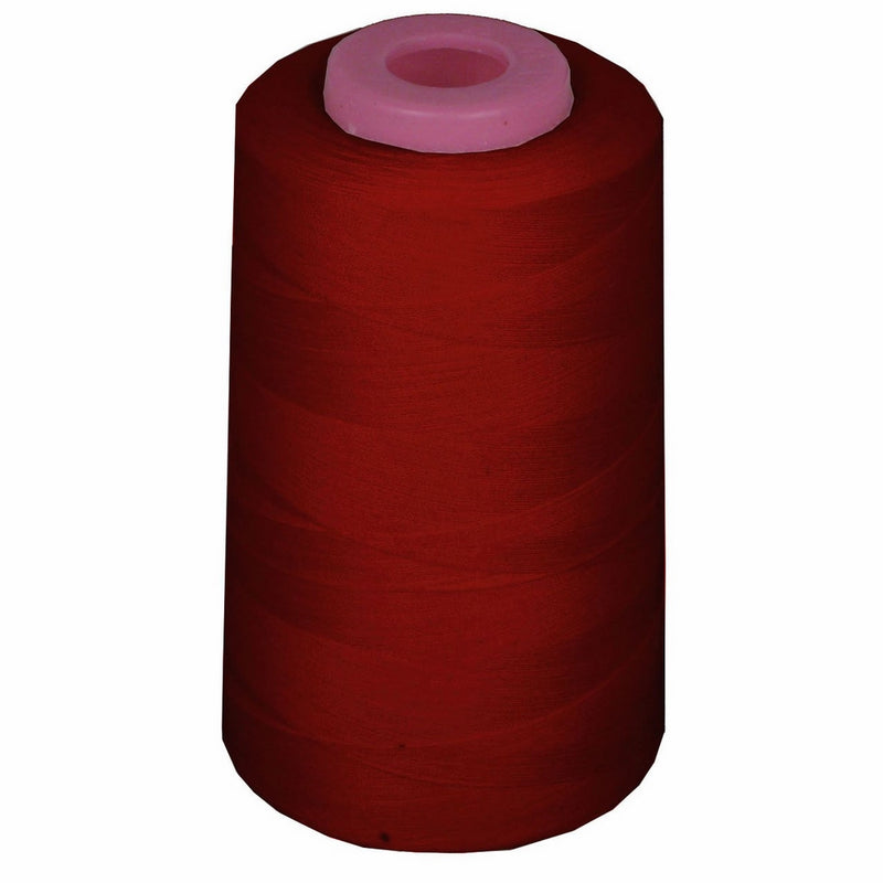 LA Linen 100% Polyester Cone Serger Thread, 6000-Yard, Burgundy (A200)