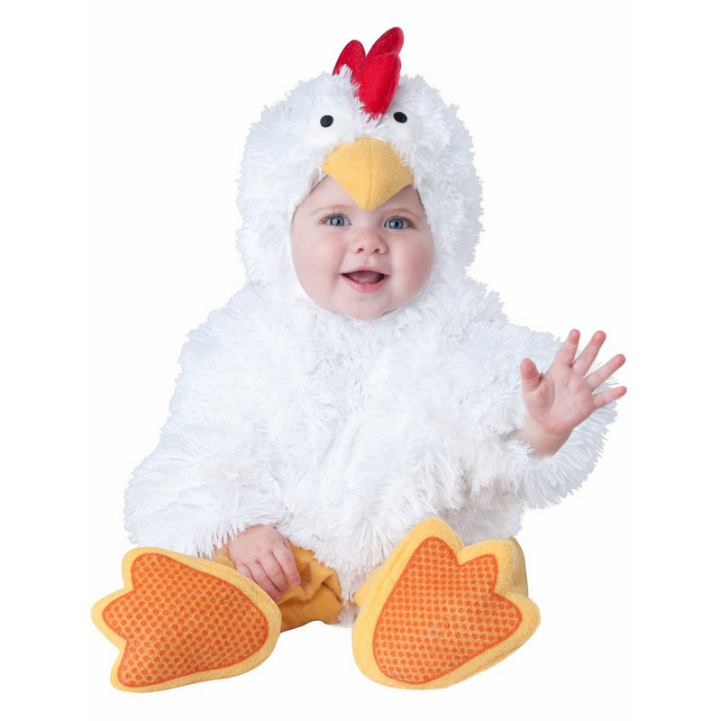 InCharacter Baby's Cluckin' Cutie Chicken Costume, White, Small