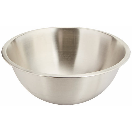 Crestware 8-Quart Stainless Steel Professional Mixing Bowl, 1mm Thick