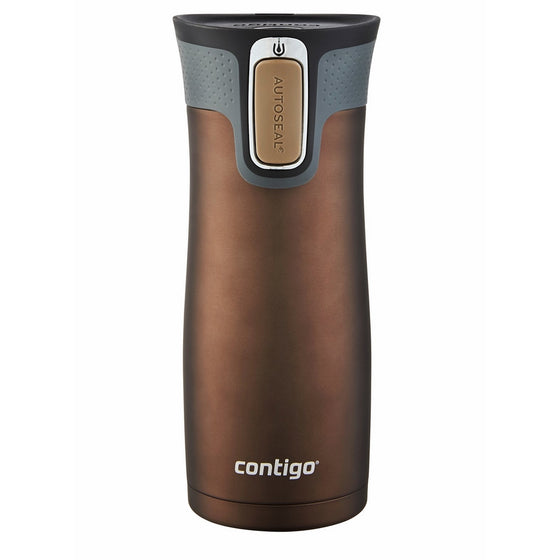 Contigo AUTOSEAL West Loop Stainless Steel Travel Mug, 16 oz, Latte Trans Matte