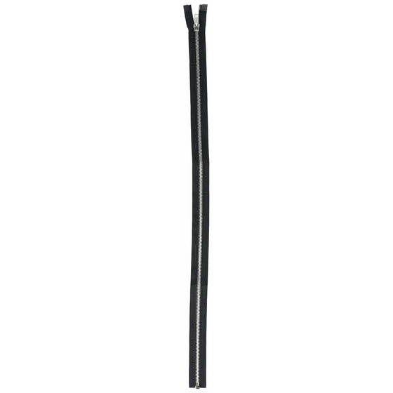 COATS & CLARK F25A20002 Heavyweight Aluminum Separating Metal Zipper, 20", Black