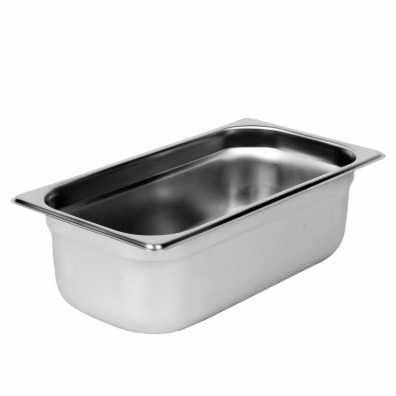 Excellante Third Size 4-Inch Deep 24 Gauge Anti Jam Pans