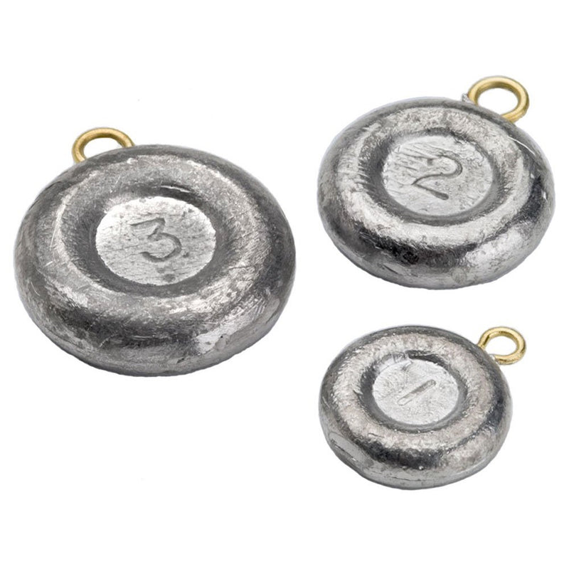 Bullet Weights Disc Fishing Sinker (8-Pack), 2-Ounce