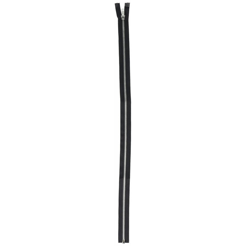 COATS & CLARK F25A20002 Heavyweight Aluminum Separating Metal Zipper, 20", Black