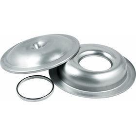Allstar ALL26096 16" Diameter 5-1/8" Flange Plain Aluminum Carburetor Air Cleaner Kit with 1/2" Spacer