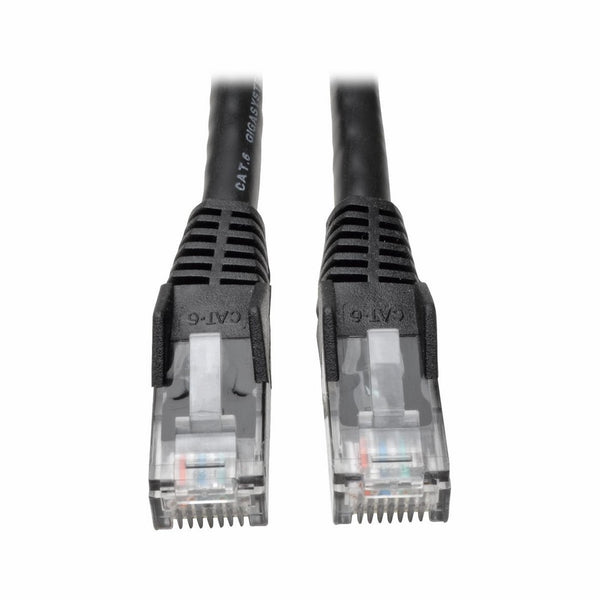 Tripp Lite Cat6 Gigabit Snagless Molded Patch Cable (RJ45 M/M) - Black, 15-ft.(N201-015-BK)