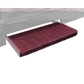 Prest-O-Fit 2-1054 Jumbo Wraparound  Plus RV Step Rug Burgundy Wine 23 In. Wide