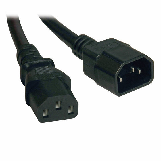 Tripp Lite Heavy-Duty Power Extension Cord 15A, 14AWG (IEC-320-C14 to IEC-320-C13) 2-ft.(P005-002)