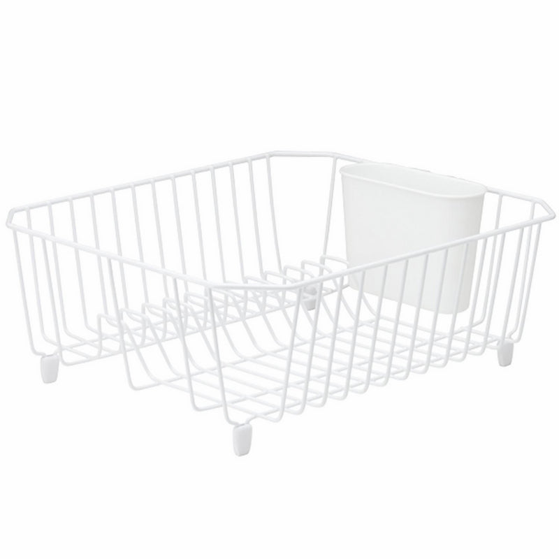 Rubbermaid Antimicrobial Dish Drainer, Small, White