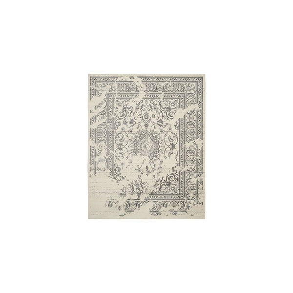 Safavieh Adirondack Collection ADR101B Ivory and Silver Area Rug, 8 feet by 10 feet (8' x 10')